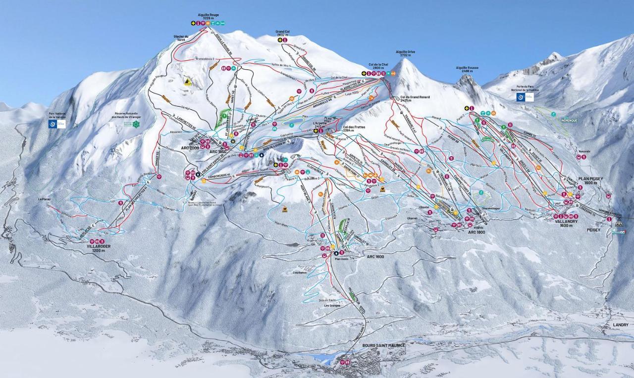 Spacious Ski-In Ski-Out Apartment 4-6 Pax, 161 Sources De Marie Arc 1950 Les Arcs  Exterior photo